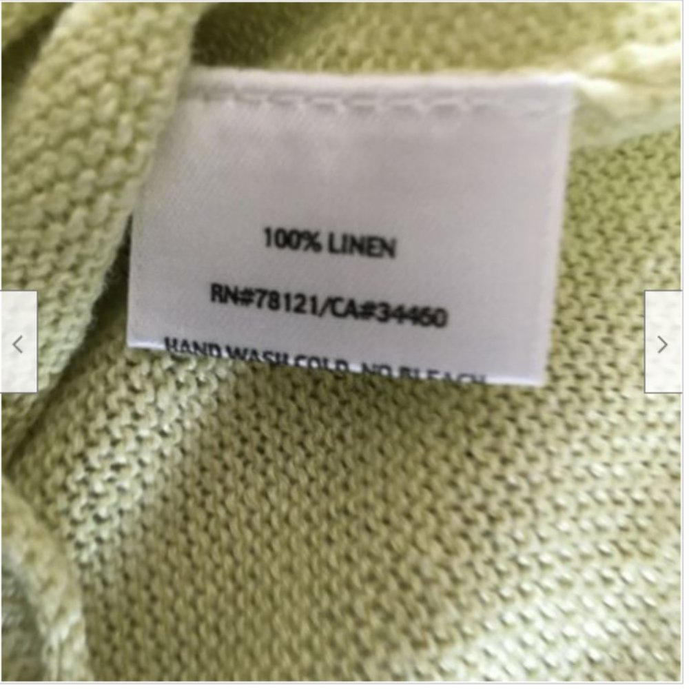 Eileen Fisher 100% Linen Long Sleeve Sweater Top - Picture 5 of 8